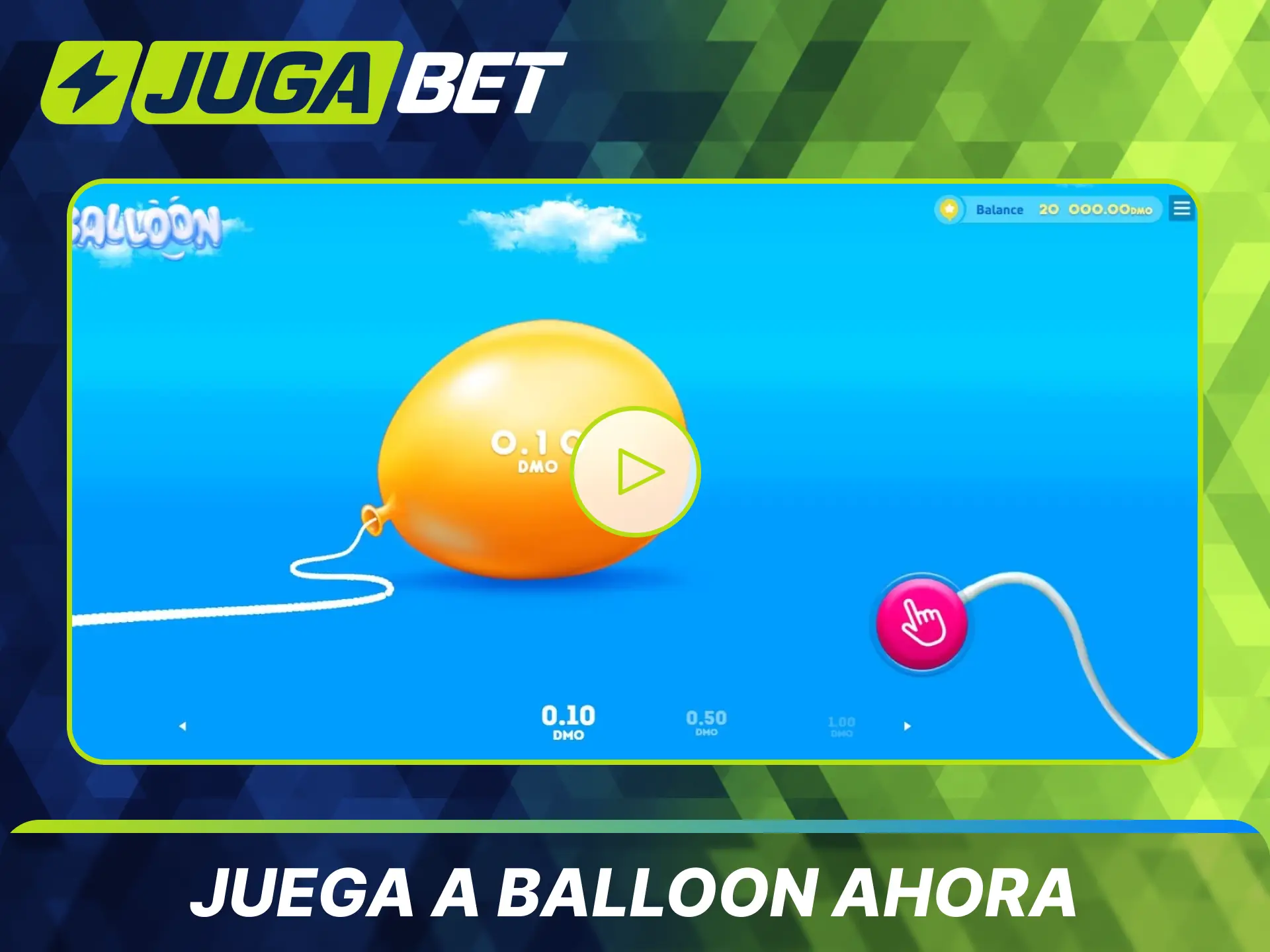 Diviértete y prueba la versión demo gratuita de Balloon con el código promocional Jugabet.