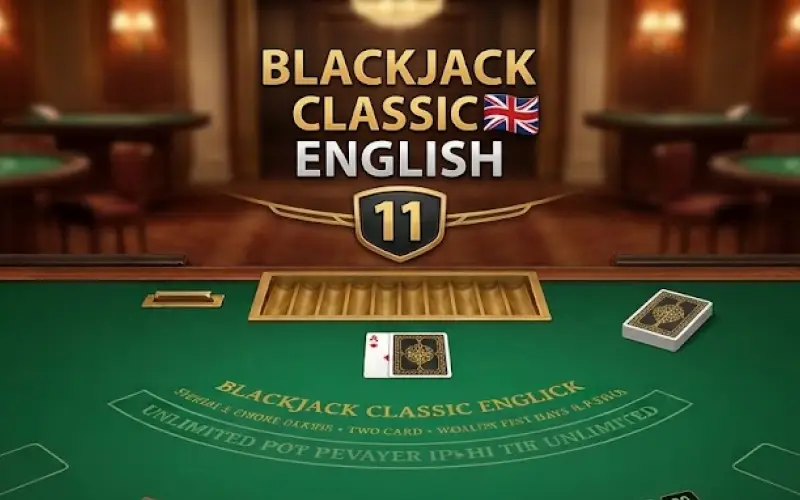Pon a prueba tus estrategias de cartas en la mesa interactiva de Blackjack Classic English 11 en Jugabet Casino.