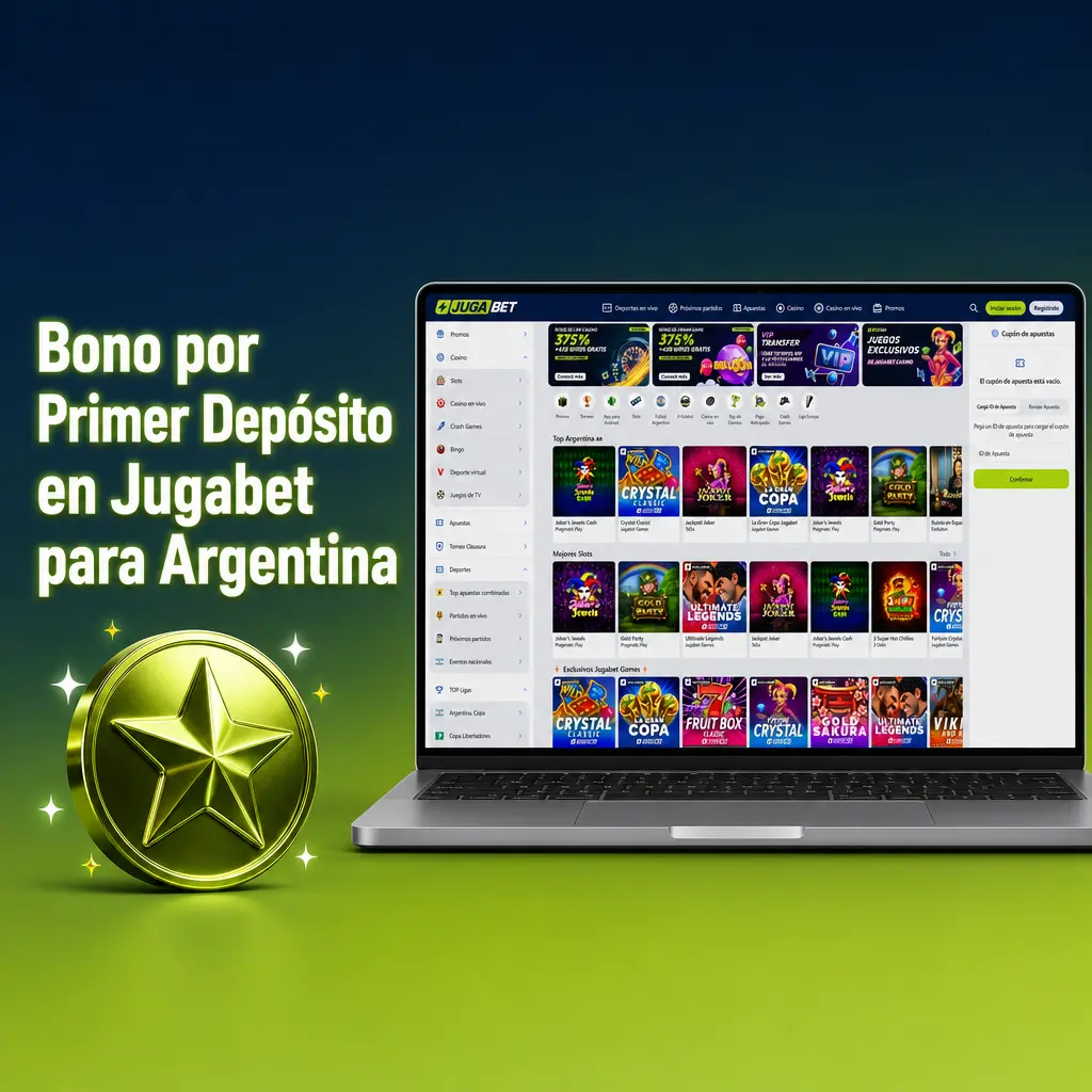 Bono de bienvenida Jugabet Argentina: 100% hasta ARS 150.000 en deportes y casino con primer depósito