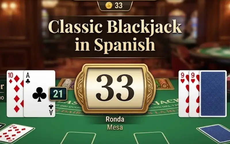Vive la experiencia clásica con crupieres en tu idioma en Classic Blackjack in Spanish 33 de Jugabet Casino.
