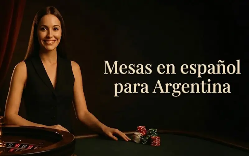 Disfruta de la mejor interacción en vivo en las Mesas en Español para Argentina en Jugabet Casino.