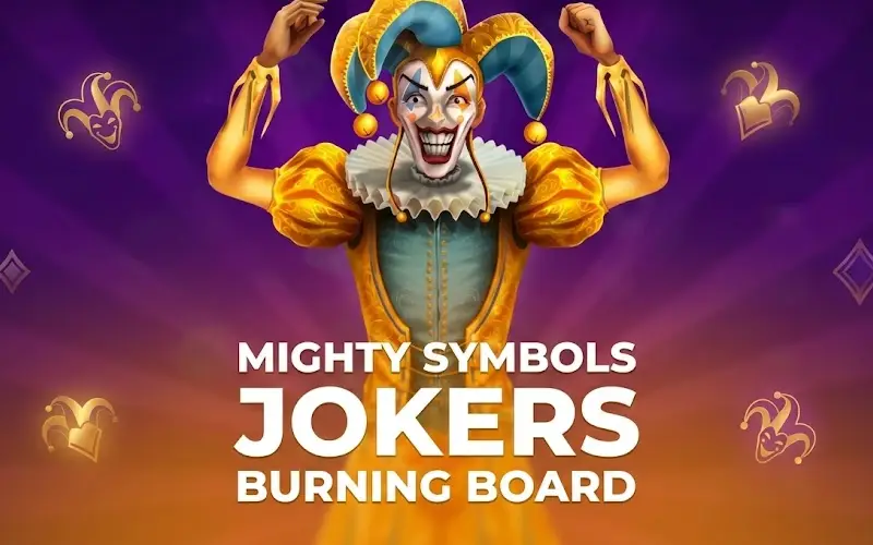 Disfruta de comodines radiantes y premios especiales con Mighty Symbols: Jokers Burning Board en Jugabet Casino.